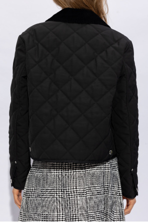 Women s Clothing Burberry classic cut check silk jacquard tie Burberry Quilted jacket Tgkb5Shops